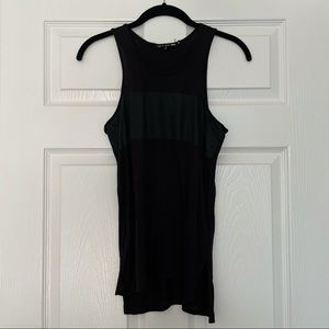 Rag & Bone Black tank with contrast stripe